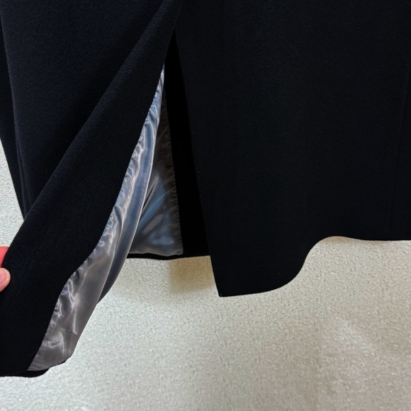 Calvin Klein Men’s Black Wool Cashmere Overcoat Size 42R - Picture 7 of 12